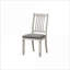 Ensemble de 2 chaises d'appoint de salle à manger rembourrées gris ardoise, hauteur 38 po pour adultes, style transitionnel pour la salle à manger de cuisine