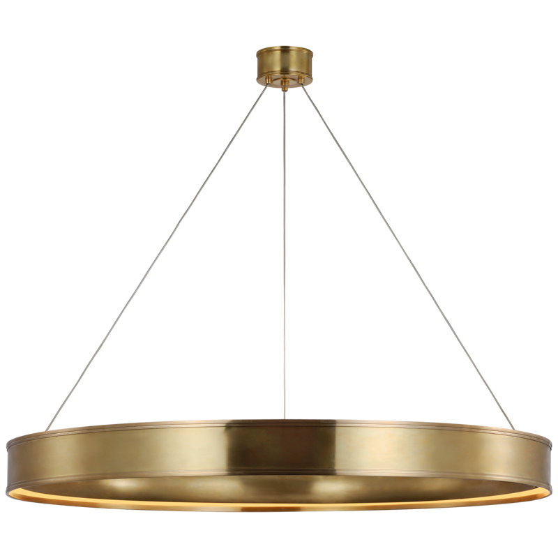 Connery 6 - Light LED Chandelier, Antique-Burnished Brass
