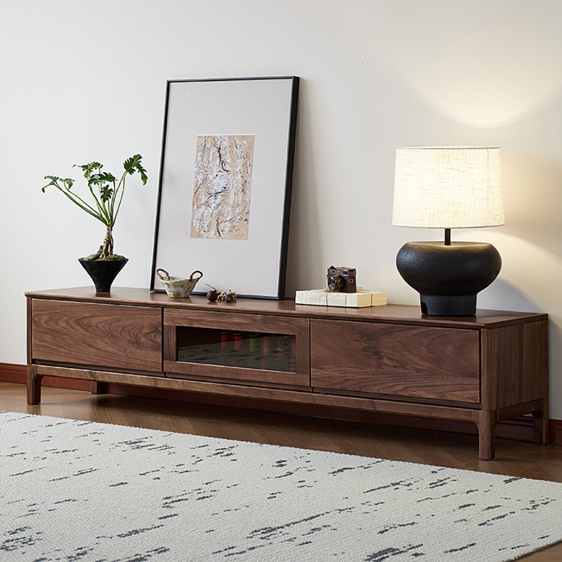 Armoire de plancher en noyer noir, 78.7"