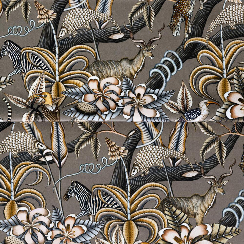 Ardmore Velvet Fabric, Ash