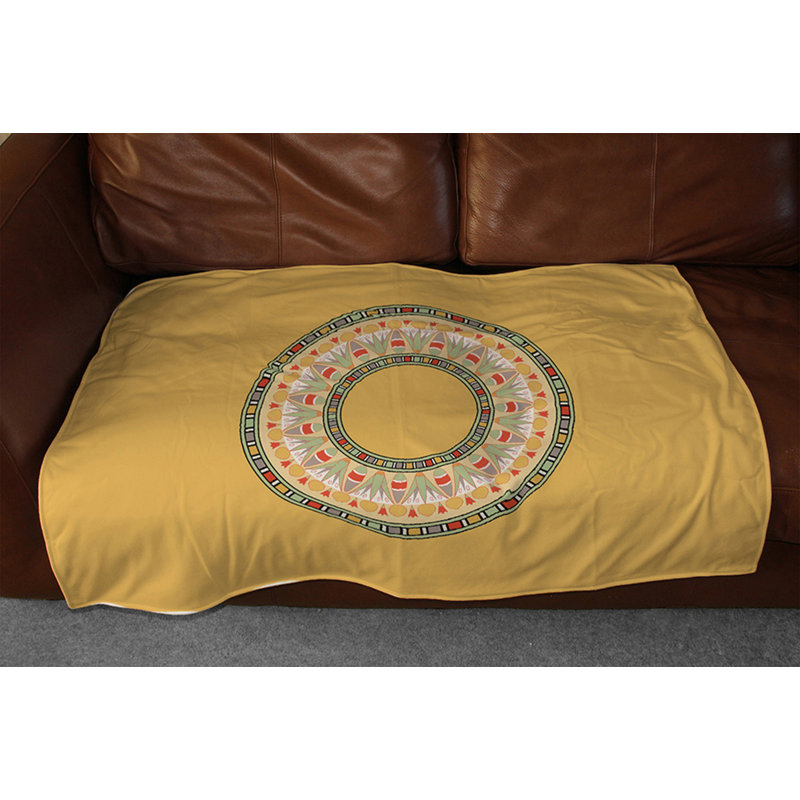 Couverture en forme de cercle, 65 po x 80 po