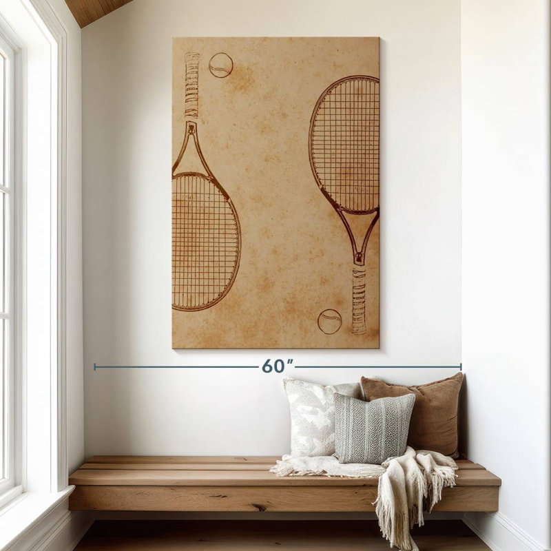 Sireci Tennis Sketch, 51" H x 34" W