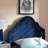 Iridium Nail Head Trim Twin Navy Velvet Upholstered Headboard, 56.12" H X 39.01" W X 2.13" D-254773809-254773821