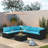 Accomac 6 - Person Modular Patio Conversation Set with Cushions-1568050302