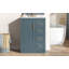 Meuble-lavabo 24 po avec lavabo intégré en céramique, meuble-lavabo simple avec 1 porte et 3 tiroirs pour salle de bain petite et moyenne, bleu-1220461545