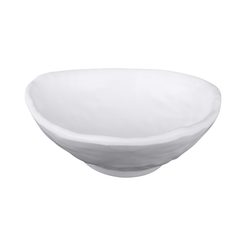 Zen 7 oz. Melamine Dining Bowl, White