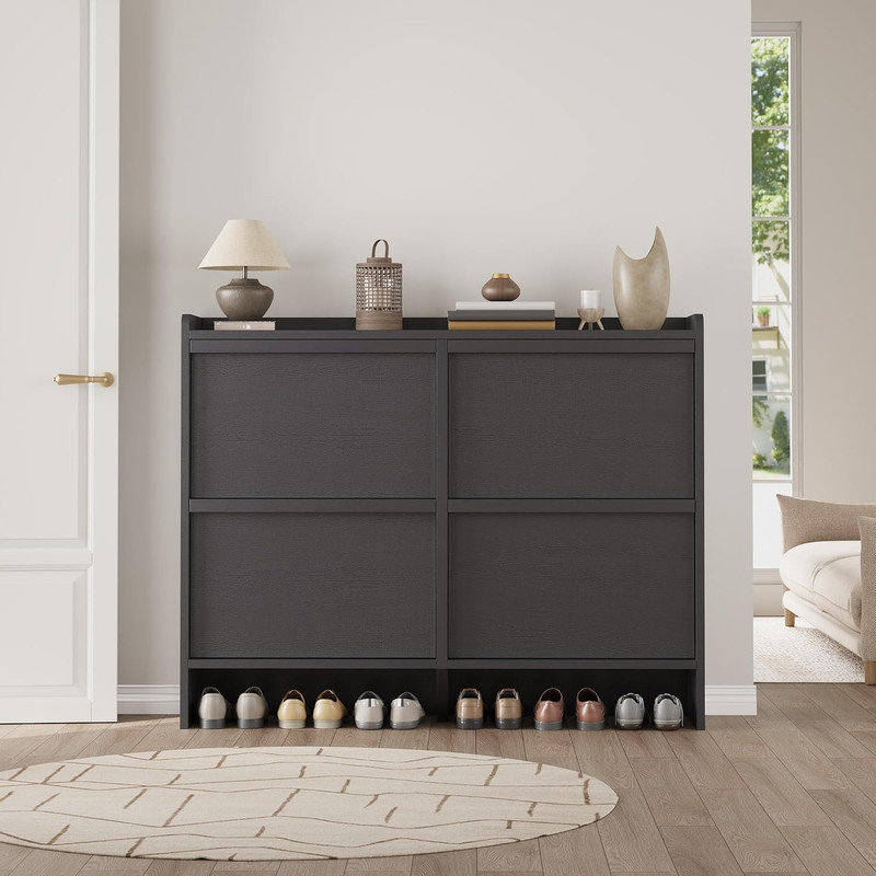 24 Pair Flip Down Shoe Storage
