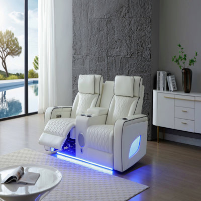 Causeuse inclinable, blanc