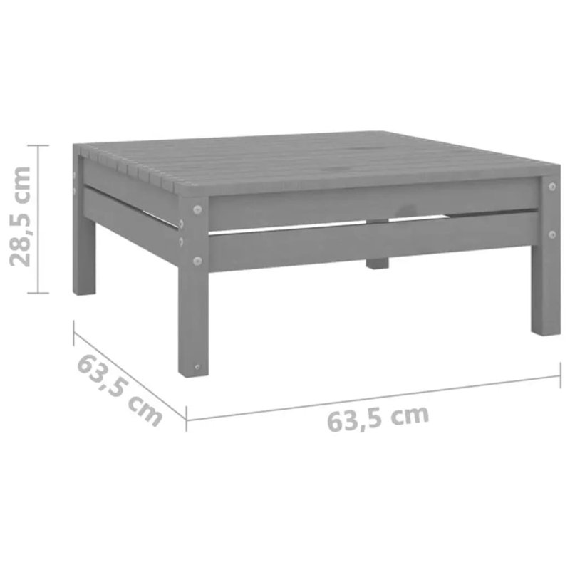 Ensemble modulaire de patio 25 po, Gris