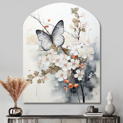 Nampa - Asian Art Arch Shape Metal Wall Sculpture