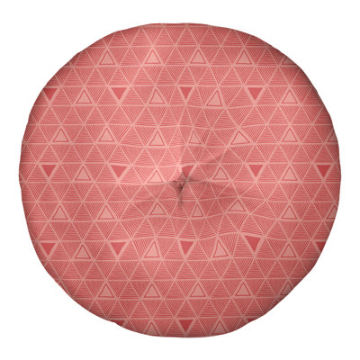 Coussin de sol classique à motif de triangles dessinés à la main