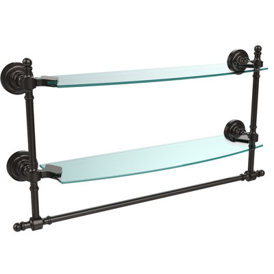 Godinez 2 Piece Tiered Shelf with Towel Bar