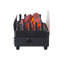 BASKET FLAMME 40cm W Black Electric Stove