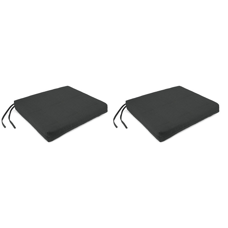 Outdoor Seat/Back Cushion, Canvas Charcoal
