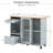 Versatile Kitchen Island with Multiple Features for Enhanced Functionality-373160330