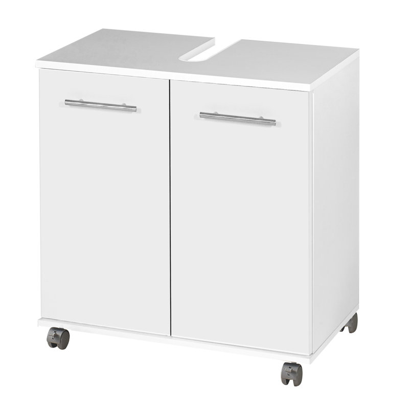 Isola 59.8cm Single Bathroom Vanity Base Only, White
