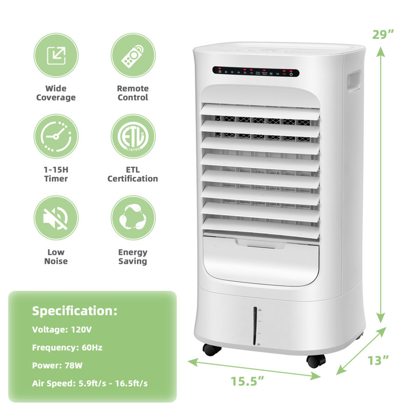 Refroidisseur par évaporation directe portable 20 CFM intérieur et extérieur