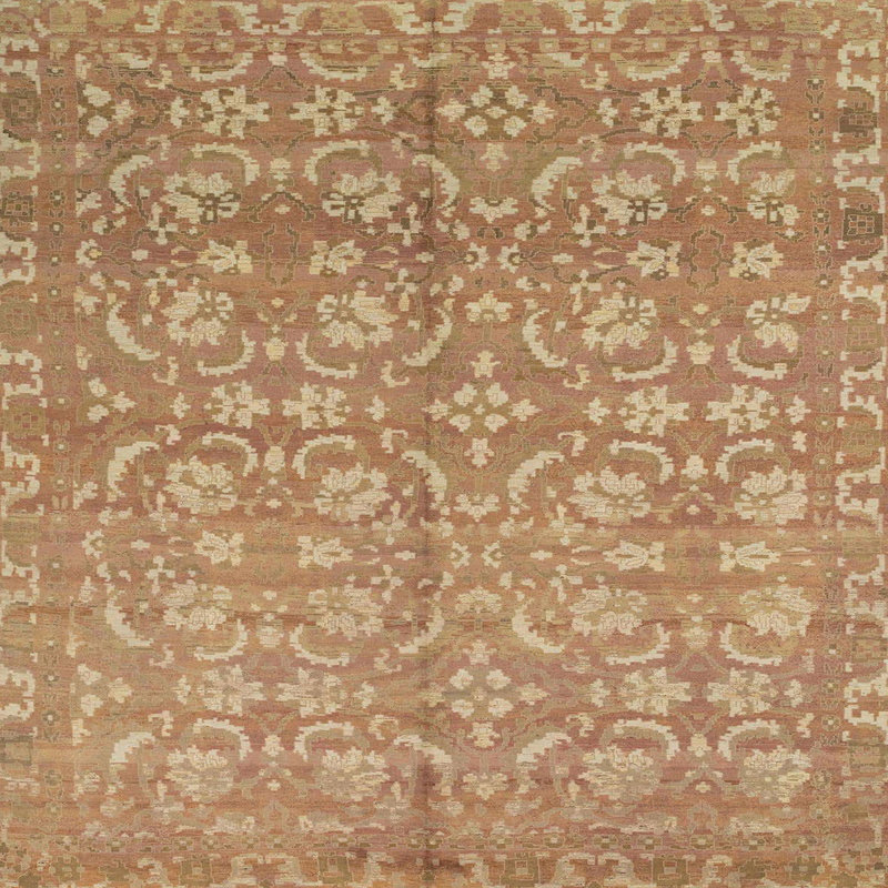 Abstract Indoor Rug, Square 4'