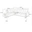 Canapé modulaire en L de 97,5 po de largeur Budapest-1457945100-1350957349