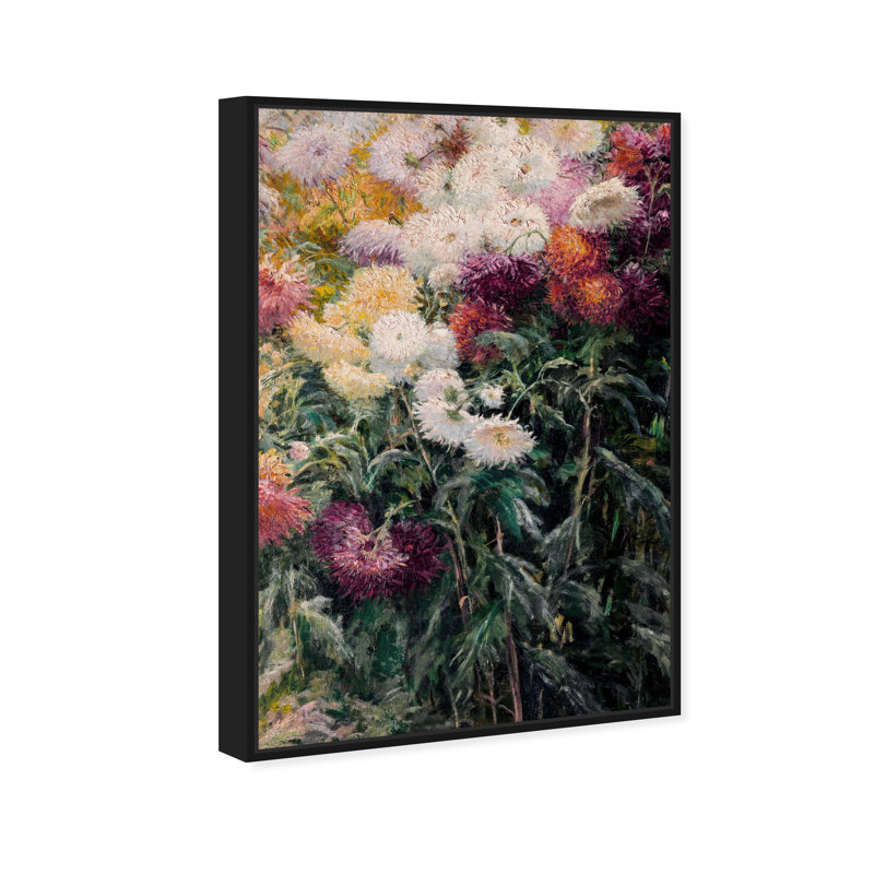 Ensemble de fleurs - Impression sur toile, Toile avec cadre noir, H 24 po x l 16 po