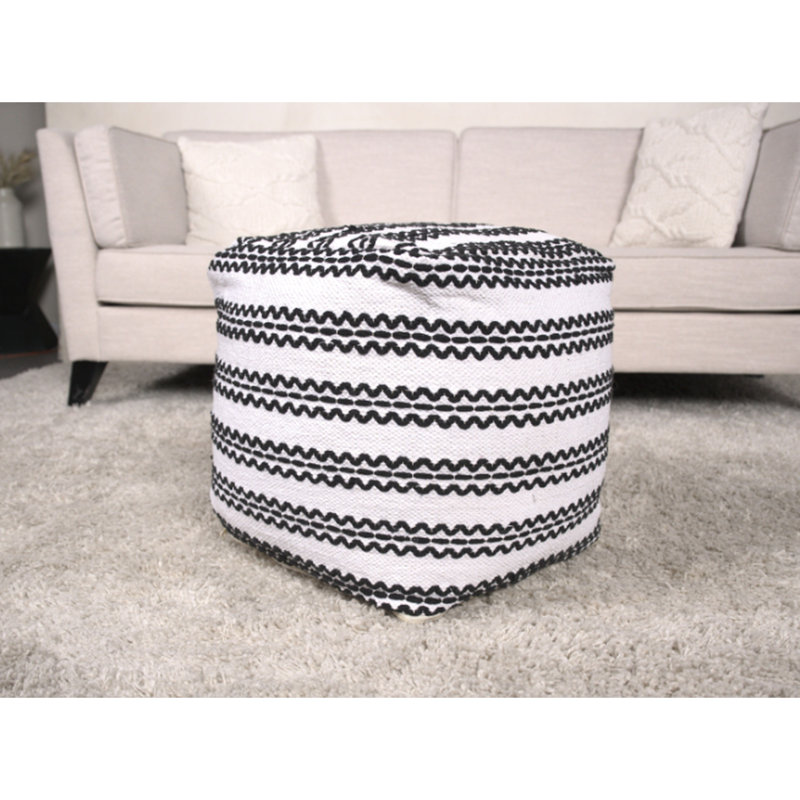 Pouf en tissu fabriqué à la main Lani