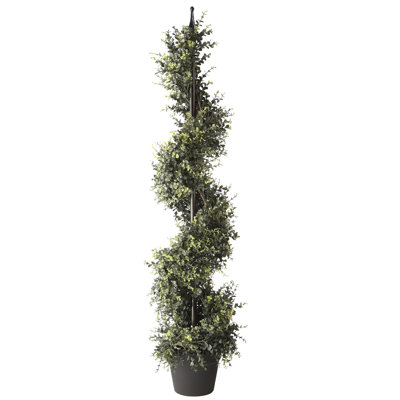 48 " H Faux Eucalyptus Topiary in Plastic Planter