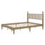 Lit plateforme classique en bois rétro avec tête de lit en forme de gourde et lattes de bois-1666852406