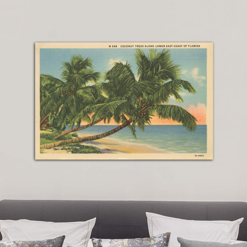 Florida Postcard III - Wrapped Canvas Print, 101.6 cm H x 66.04 cm W x 3.175 cm D