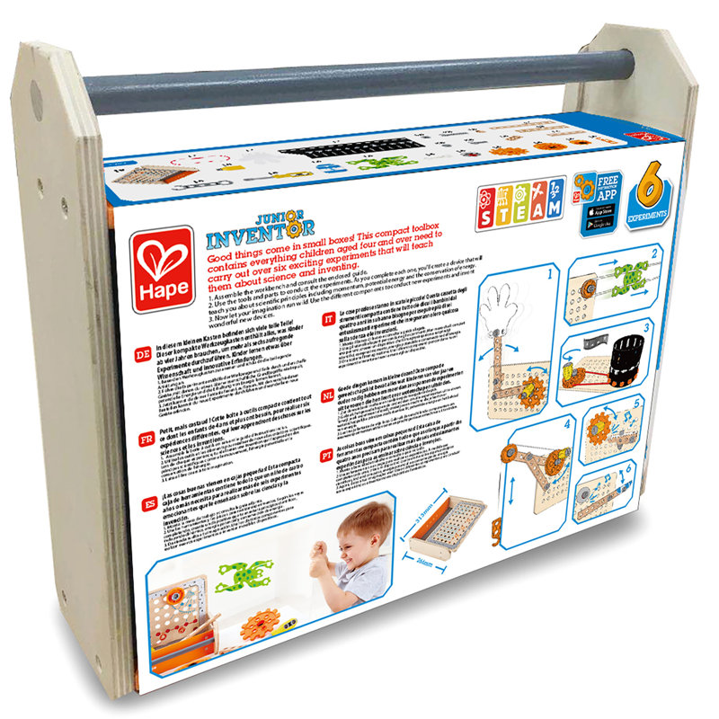 Ensemble d’outils de science experiment toolbox 32 pièce compact junior inventor pièces