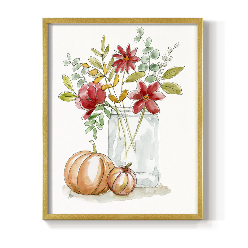 «Simple Harvest II», reproduction encadrée - bois massif, H 10 po x l 8 po