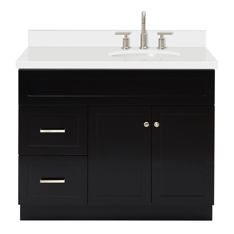 Ensemble de meuble-lavabo simple 43 po Abell, Noir