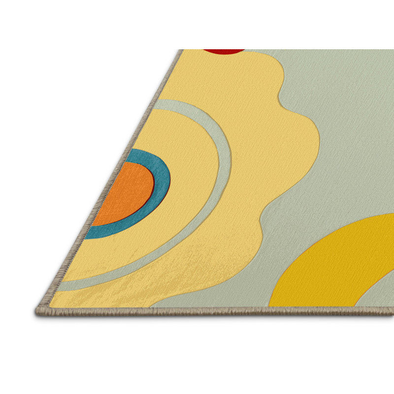 Zesty Wave Rug, Round 4'