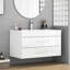 Meuble-lavabo mural blanc brillant 36 po-614455004