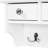 White Space - Saving Floating Makeup Vanity With Big Mirror, Wall Mounted Storage 3 Drawers, 5 Pockets & Hooks Unit For Small Decor