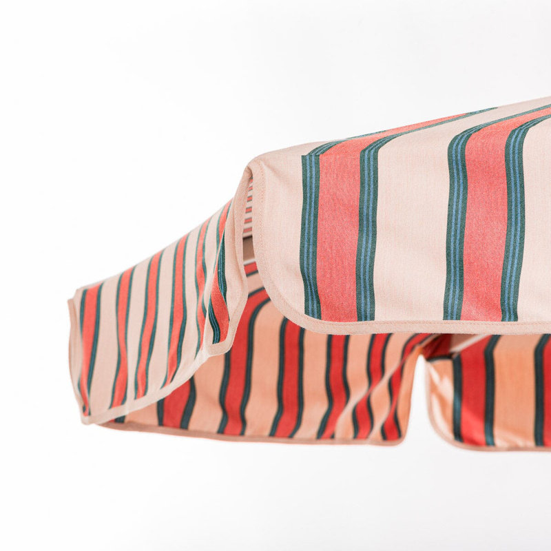 Market 84'' W Umbrella, Pink/Red Striped