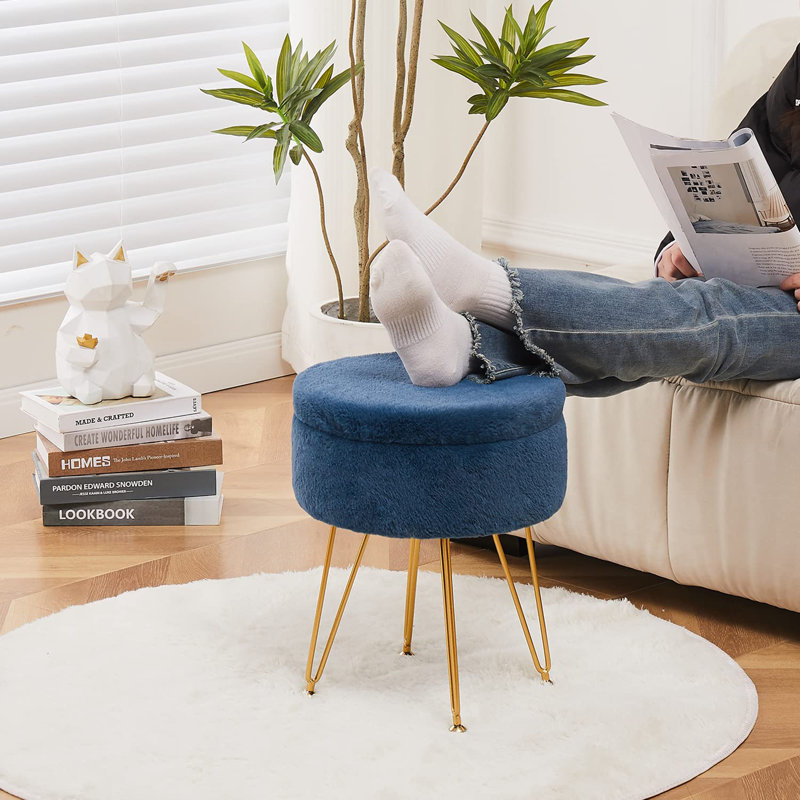 Fauteuil de coiffeuse, Bleu très foncé