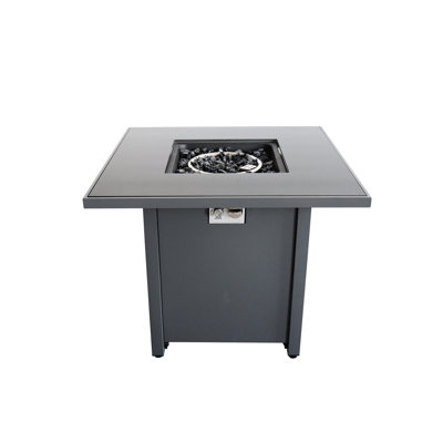 30" Steel Grey Fire Pit For Outdoor Relaxation - 40000 , Propane & Natural Gas, With Filler, Lid, Cover, Wind , Unbelievable Garden Captivating
