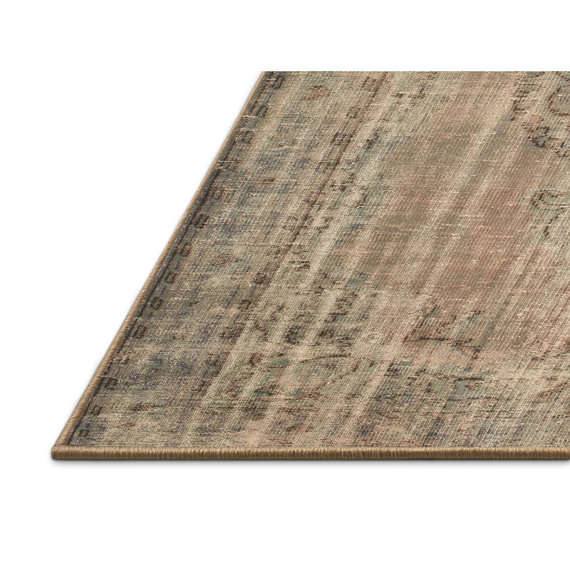 Tapis oriental beige / brun, Rectangle 5 pi x 7 pi