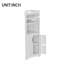 Tall Corner Cabinet With Doors For Living Room, Bathroom,Dining Room Or Kitchen,Beige