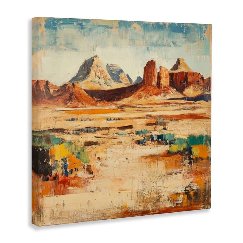 Wild West Desert Impression, conception par Petal Prints Design, H 24 po x l 24 po