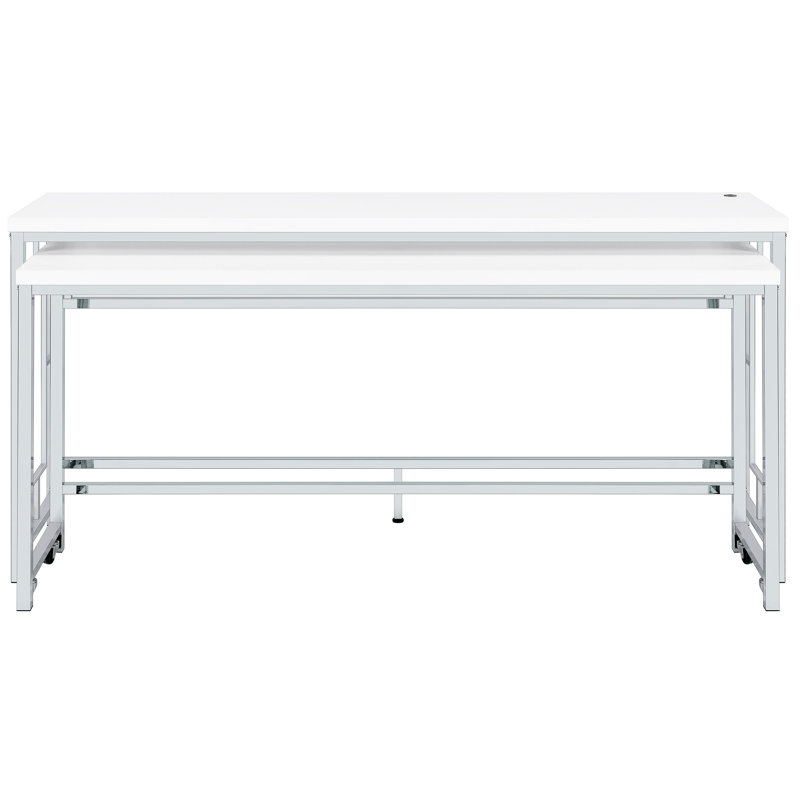 Timeless Elegance - Iacovelli 5-Piece Multipurpose Counter Height Table Set White
