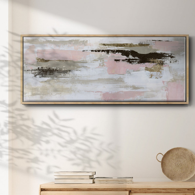 Desert Rose- Framed Canvas, 12" H x 30" W