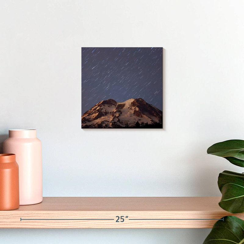 Traînées d'étoiles Alvord Mount Rainier, H 10 po x l 10 po