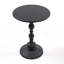 2P, table de bout vintage en métal, table d'appoint ronde pour table de chevet et table d'appoint décorative pour petit salon
