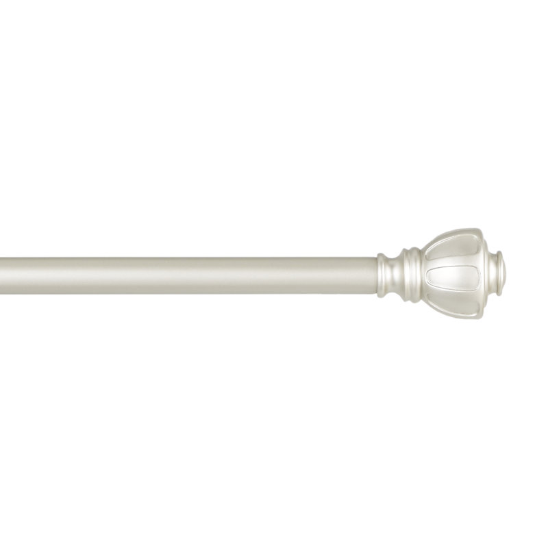 Ensemble de tringle à rideau et de faîteau de fenêtre 1 "Exclusive Home, réglable, Nickel mat
