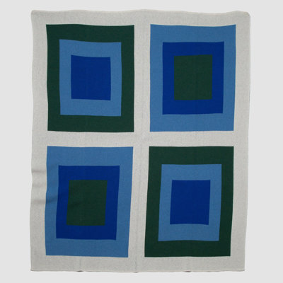 Modern Knitted Throw Blanket