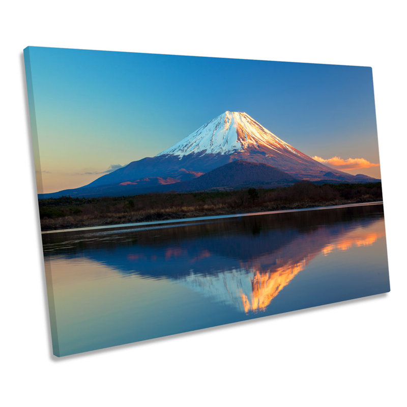 Mount Fuji Landscape - Wrapped Canvas Print, 30.5cm H x 45.7cm W x 2cm D