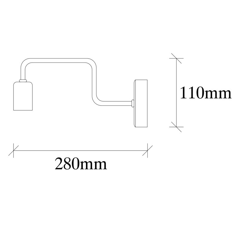Lampe murale moderne, finition noire et nickel, 4 po x 11 po x 11 po | Corps en fer durable, culot E27 de 40 W maximum | Conception élégante IP20 pour la décoration intérieure contemporaine, parfaite pour l'éclairage du salon, de la chambre à coucher et du couloir