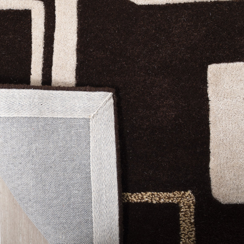 Tapis en laine et viscose touffeté à la main Jorie, Rectangle de 5 pi x 8 pi
