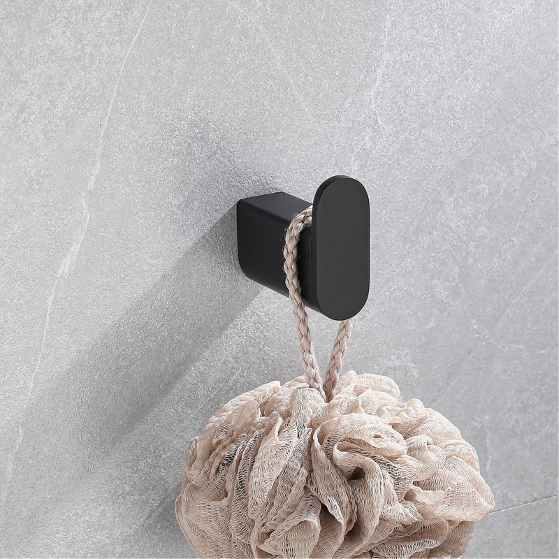 5 Bathroom Hardware , 304, Matte Black, Resists Daily Wear, Modern For Home Interiors Ensemble, Tarnish-, Bathrooms